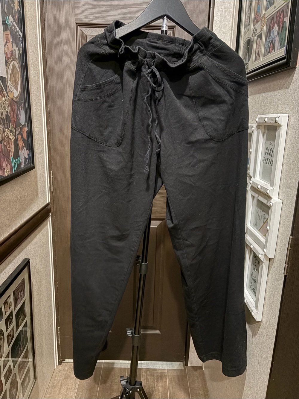 Black Women’s Drawstring Casual Pants